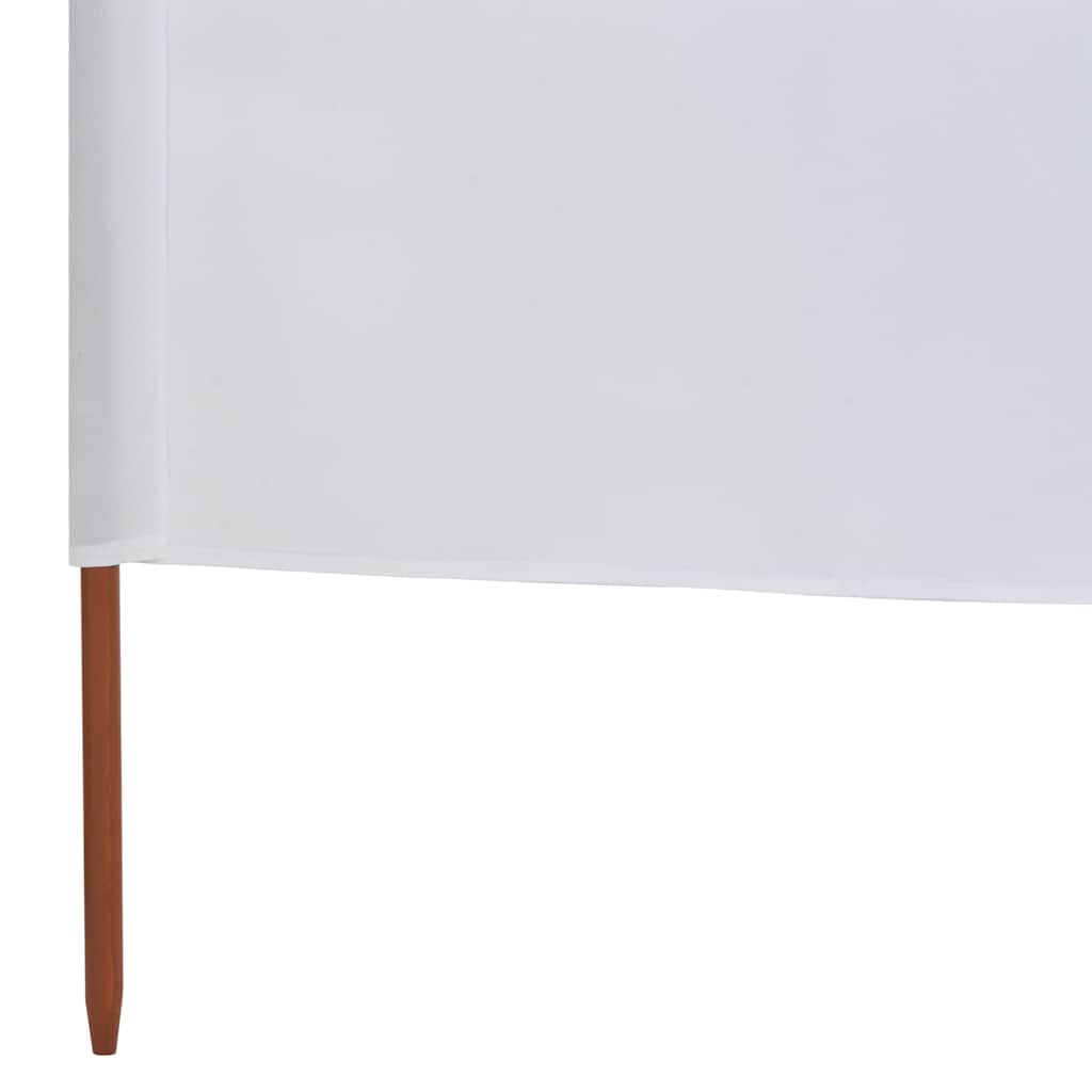 3-panels læsejl stof 400 x 120 cm hvid