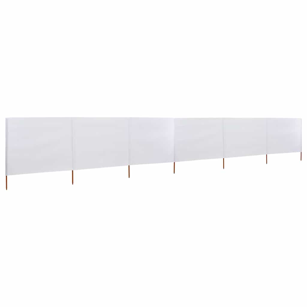 3-Panels Læsejl Stof - Sandfavet / 800 x 80 cm