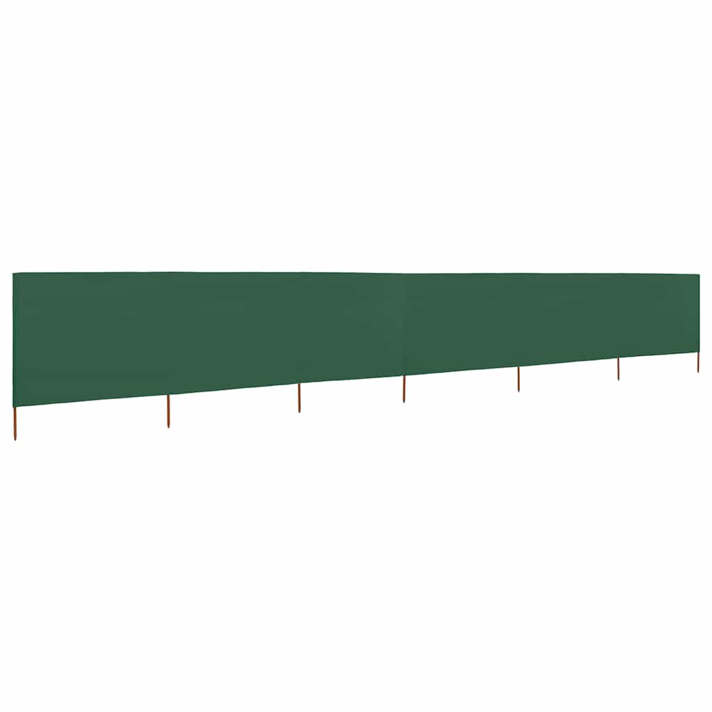 6-panels læsejl i stof - 800 × 80 cm, grøn