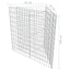 gabion-højbed 75x75x100 cm galvaniseret stål