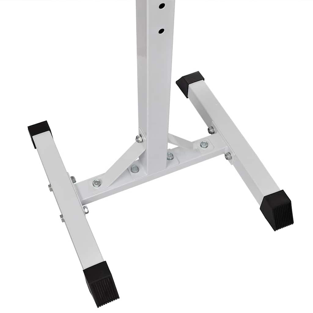vægtstang- og squat-stativ med vægtstang- og håndvægtsæt 60,5kg
