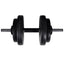 vægtstang- og squat-stativ med vægtstang- og håndvægtsæt 60,5kg