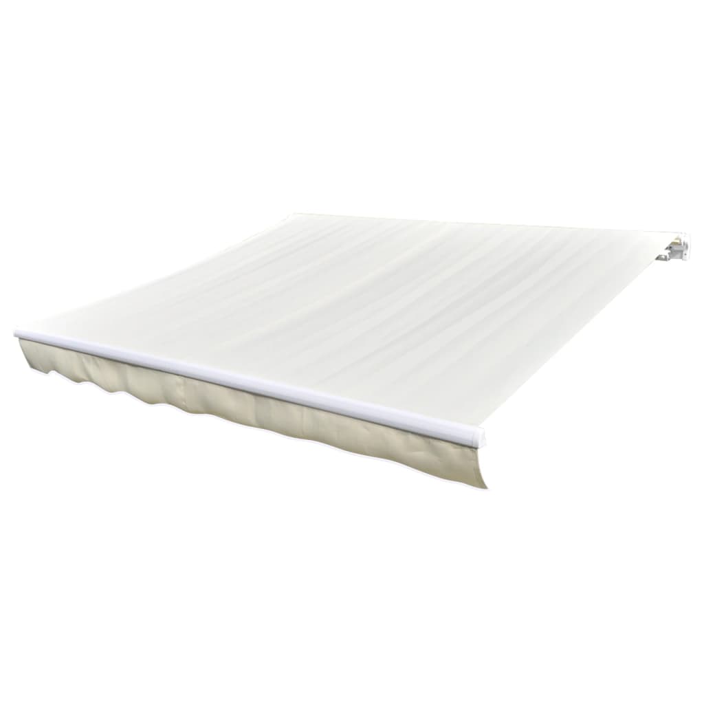 udskiftningsdug til markise 4,5x3 m polyester cremefarvet