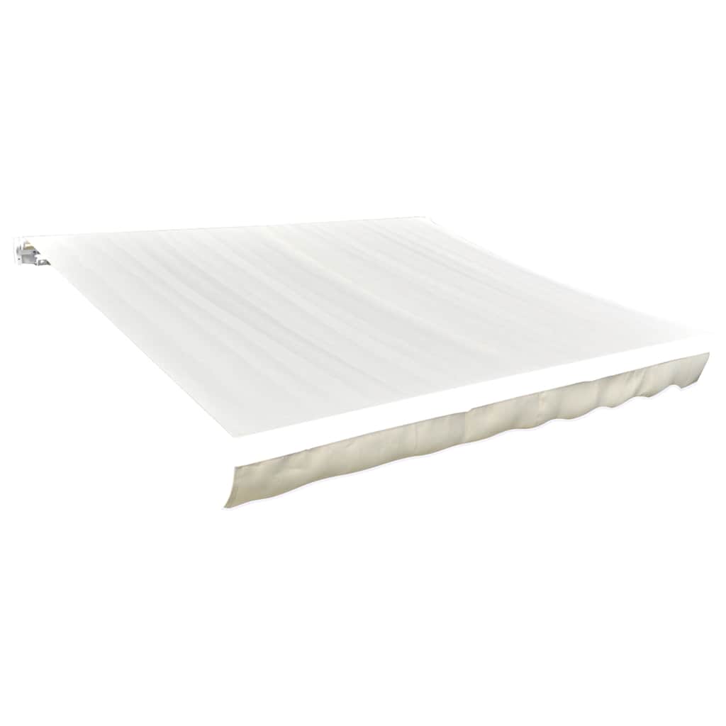 udskiftningsdug til markise 5x3 m polyester cremefarvet