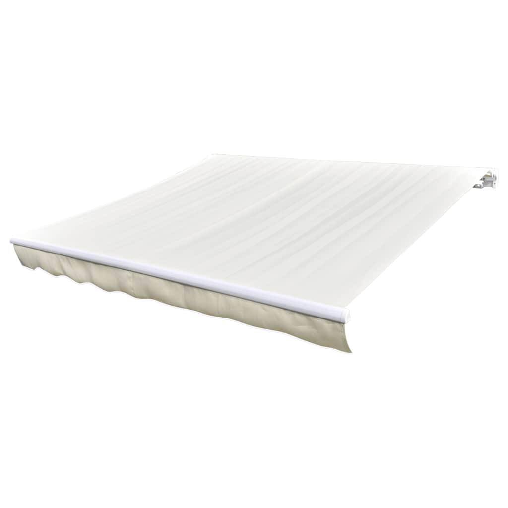 udskiftningsdug til markise 5x3 m polyester cremefarvet