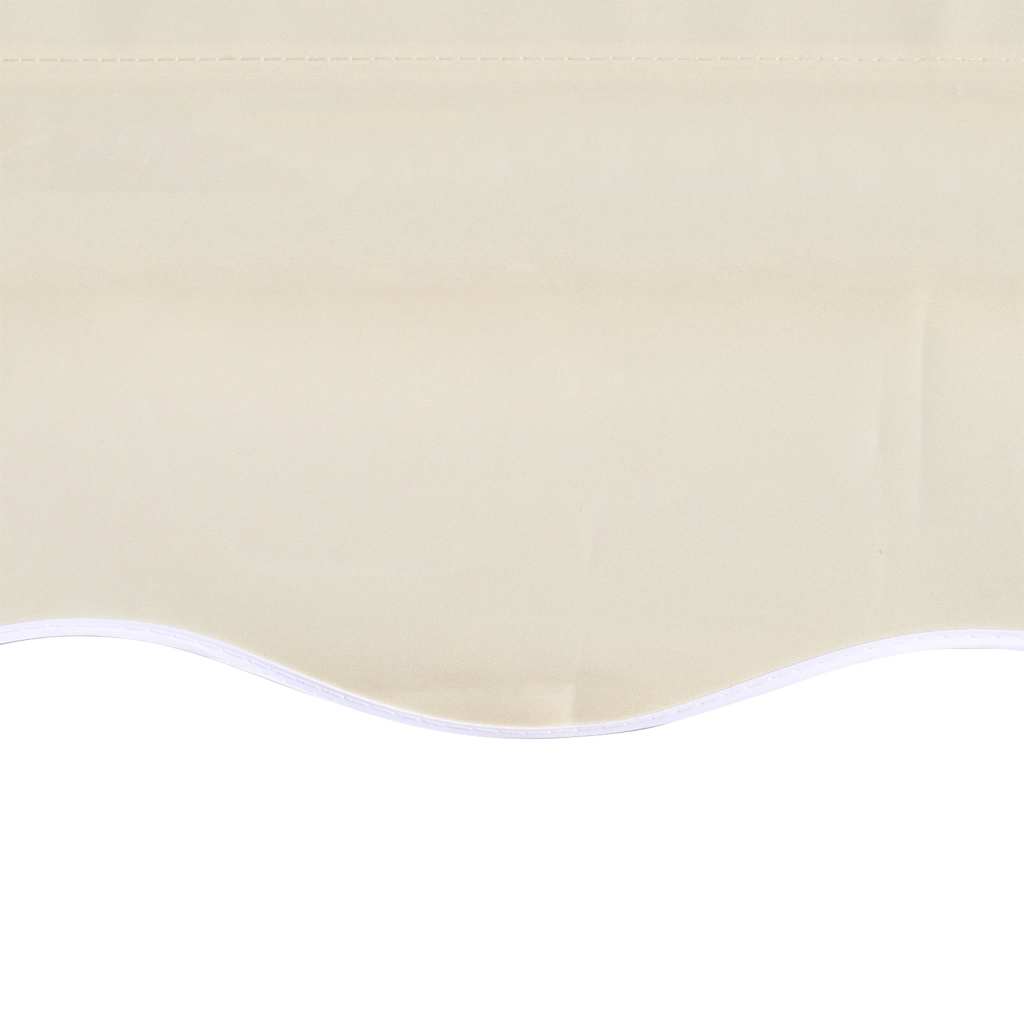 udskiftningsdug til markise 5x3 m polyester cremefarvet