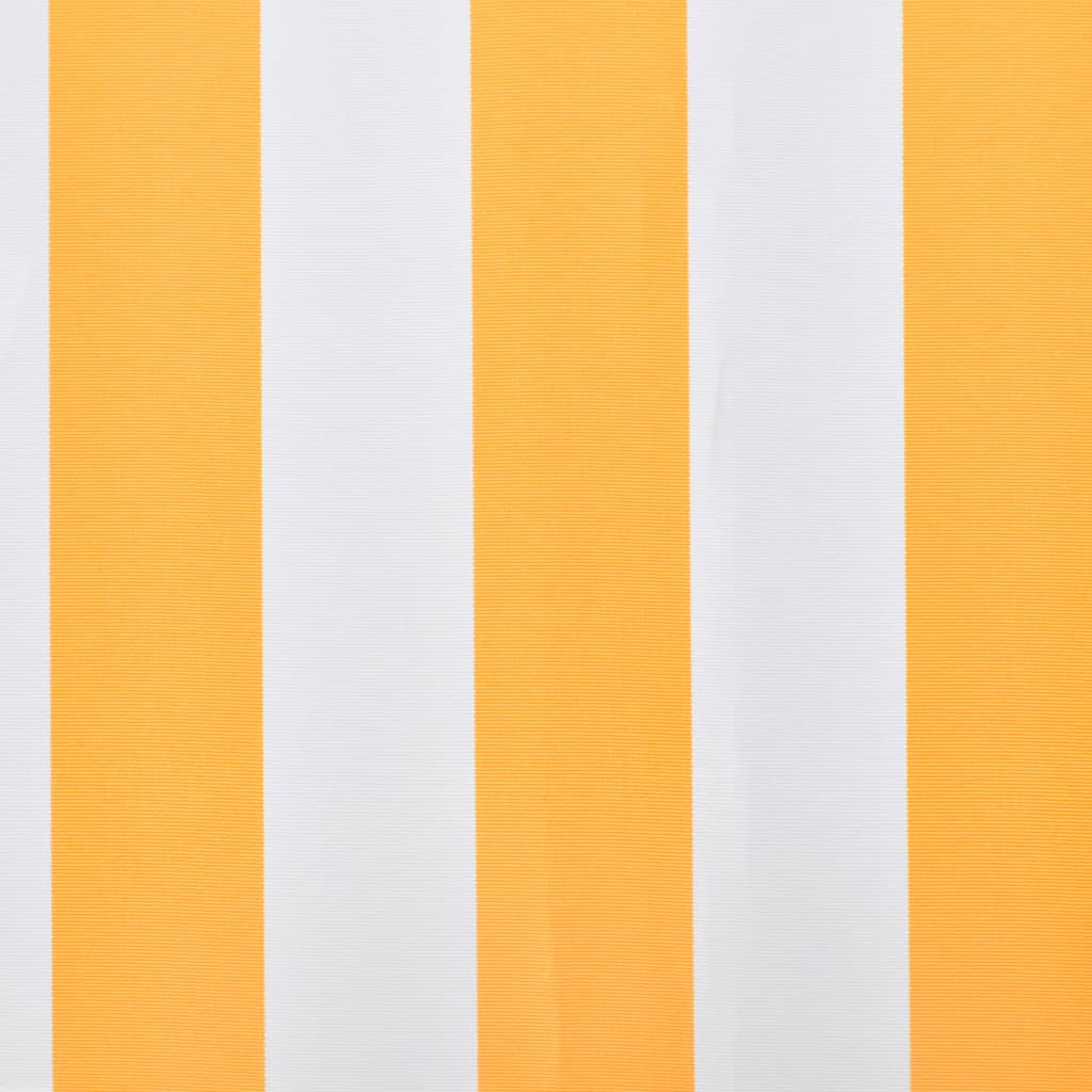 udskiftningsdug til markise 5x3 m polyester orange og hvid