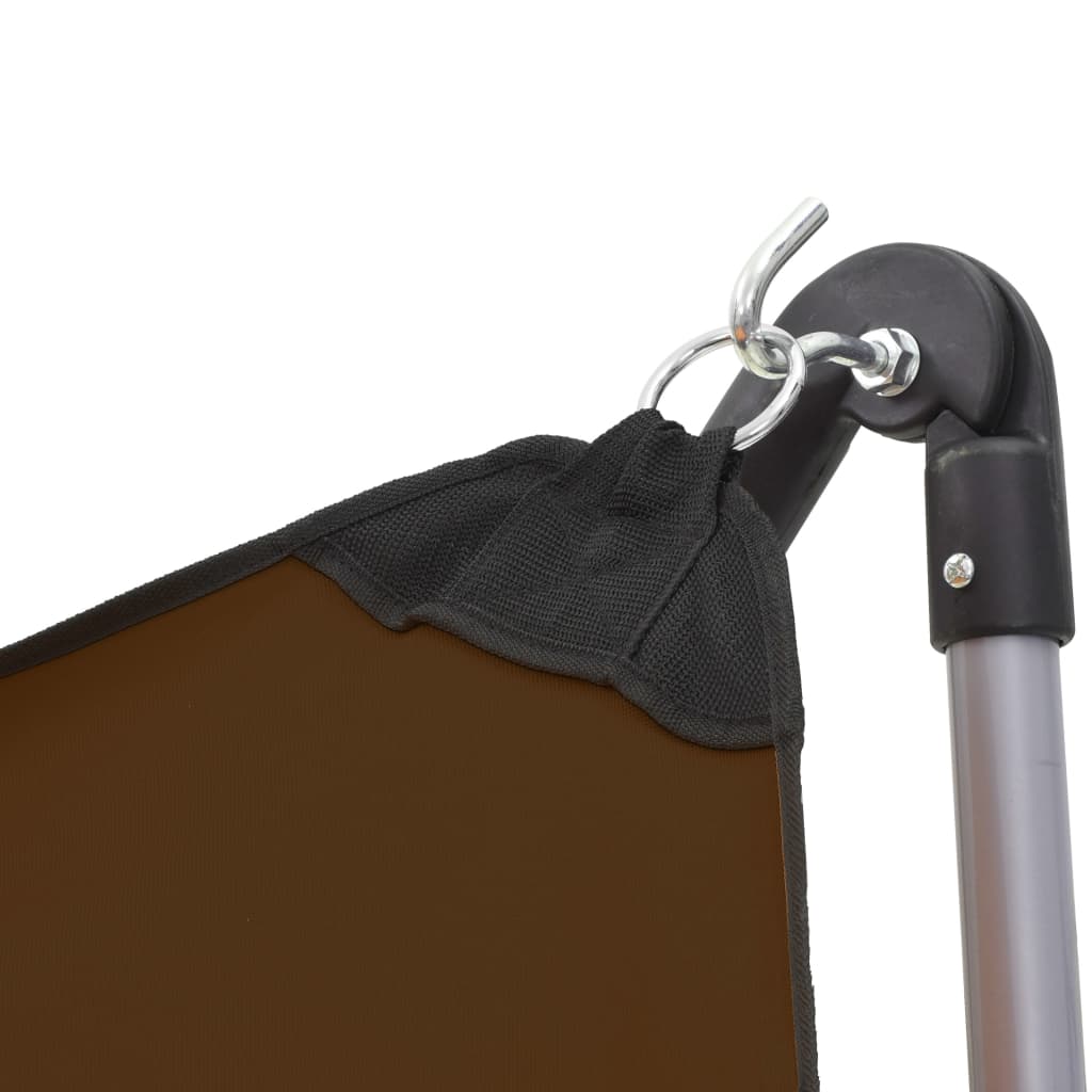 hængekøje med foldbart stativ brun