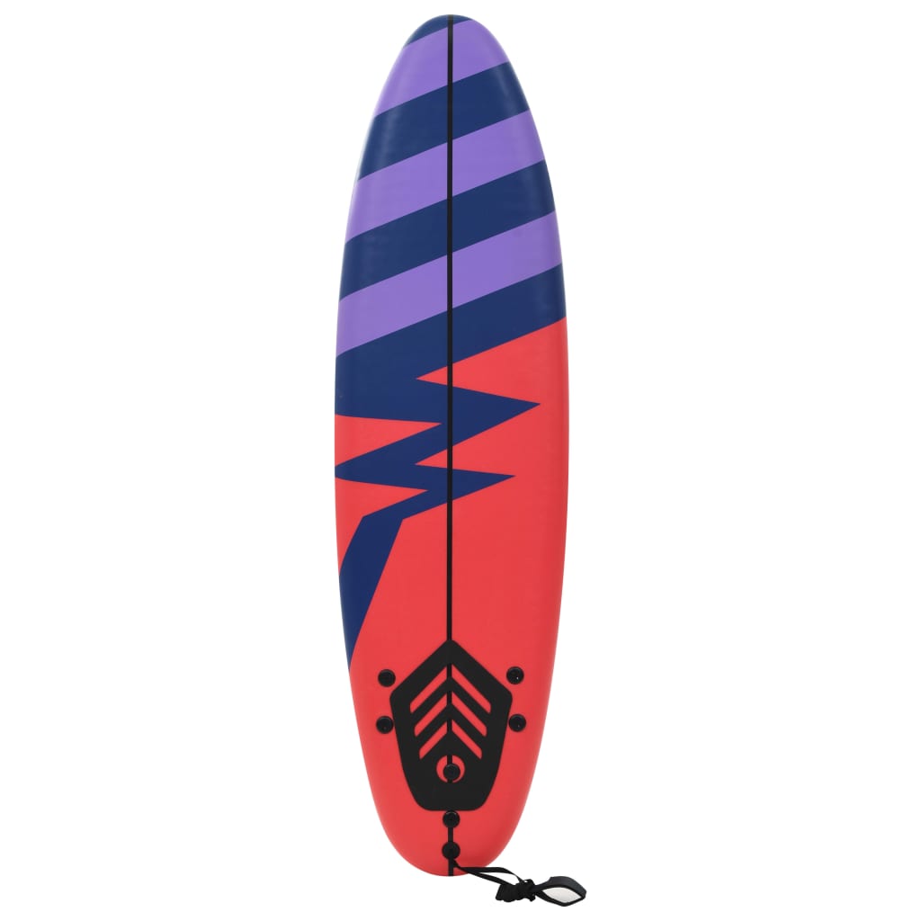 surfbræt 170 cm stribet
