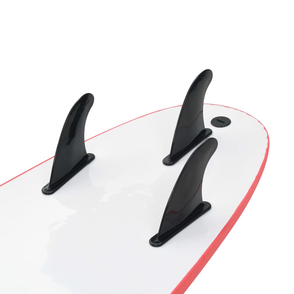 surfbræt 170 cm stribet