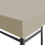 pavillontopdække 310 g/m² 3x3 m beige