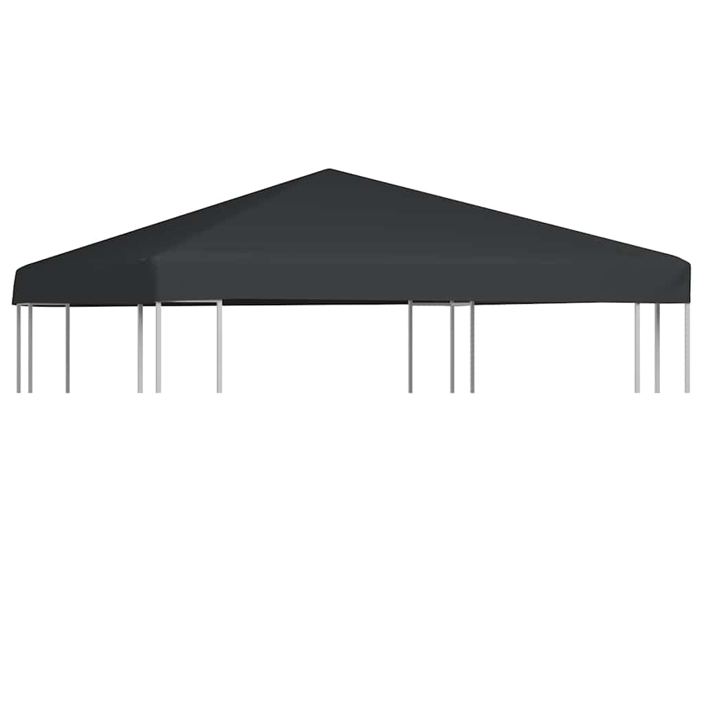 pavillontopdække 310 g/m² 3 x 3 m grå billede