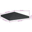 pavillontopdække 310 g/m² 3 x 3 m grå