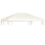 pavillontopdække 310 g/m² 4 x 3 m cremehvid