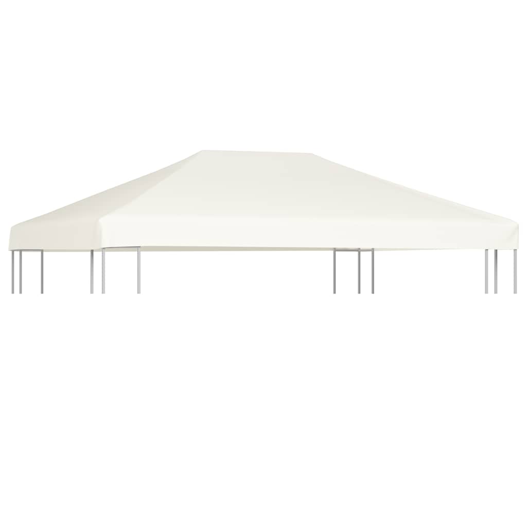 pavillontopdække 310 g/m² 4 x 3 m cremehvid