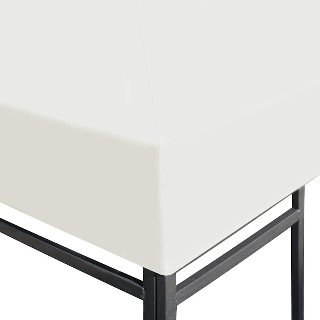 pavillontopdække 310 g/m² 4 x 3 m cremehvid