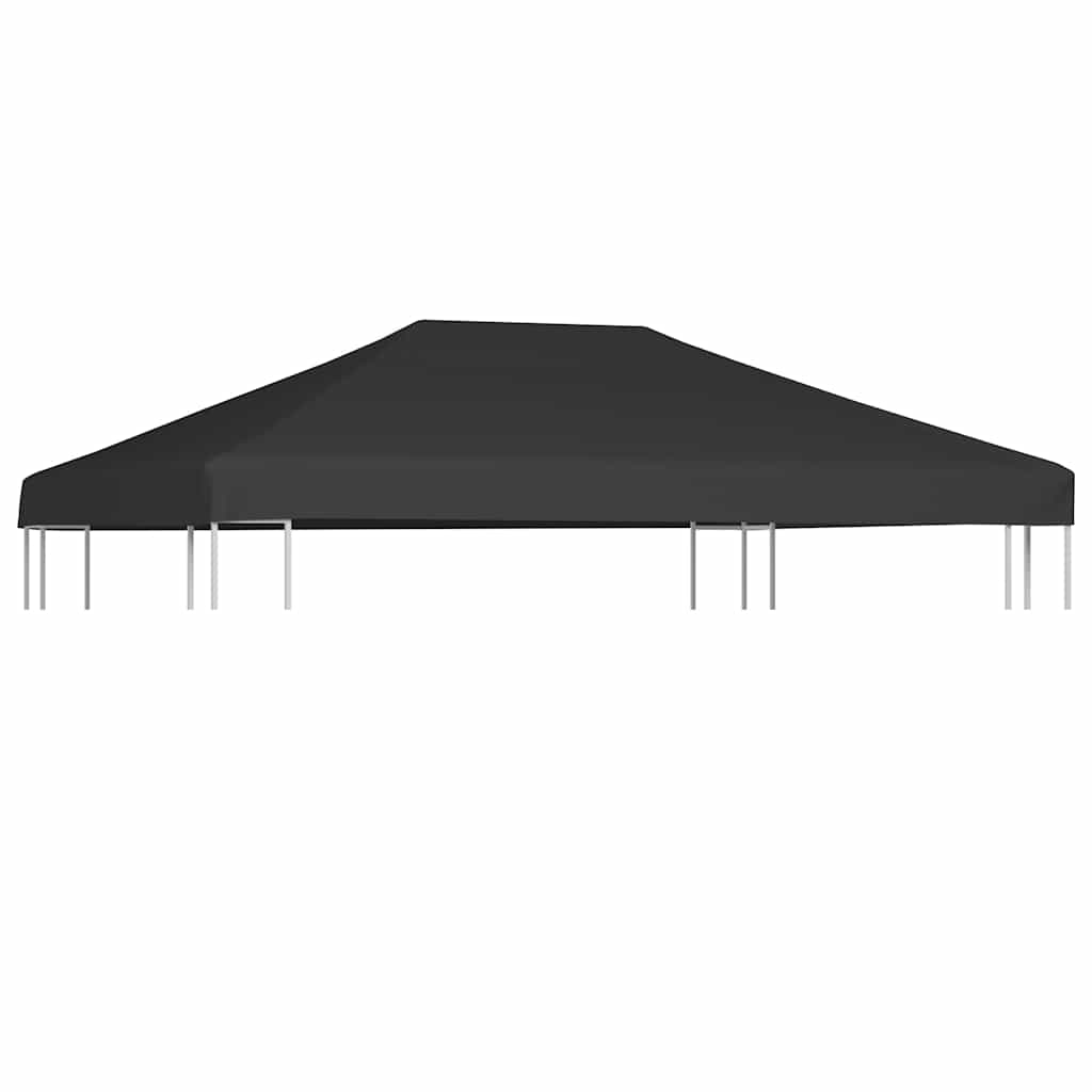 pavillontopdække 310 g/m² 4 x 3 m grå billede