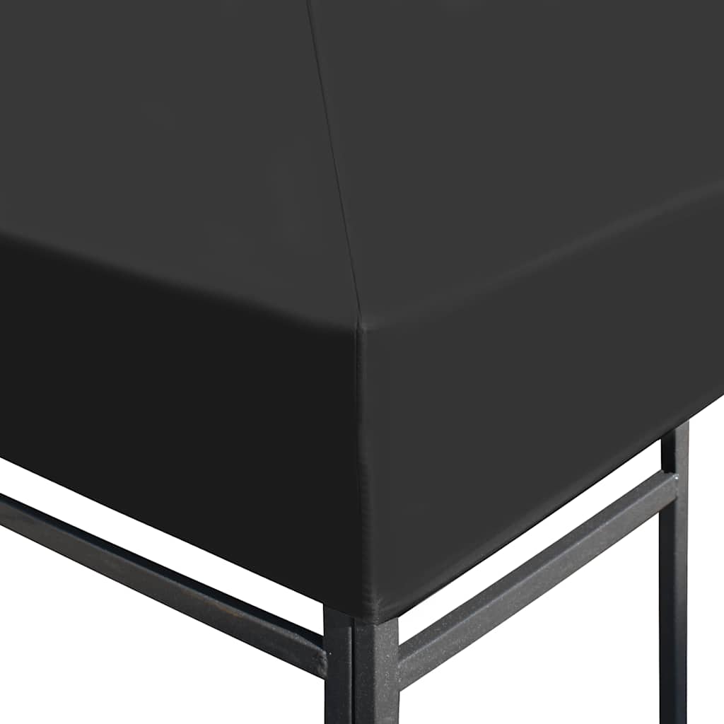 pavillontopdække 310 g/m² 4 x 3 m grå
