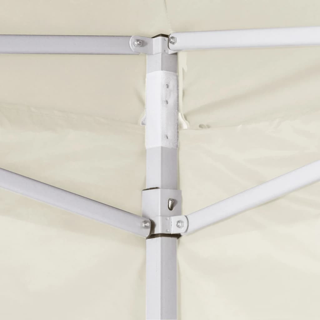 foldbart telt med 2 vægge 291x291x315 cm cremefarvet
