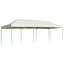 foldbart pop op-festtelt 3x9 m cremefarvet