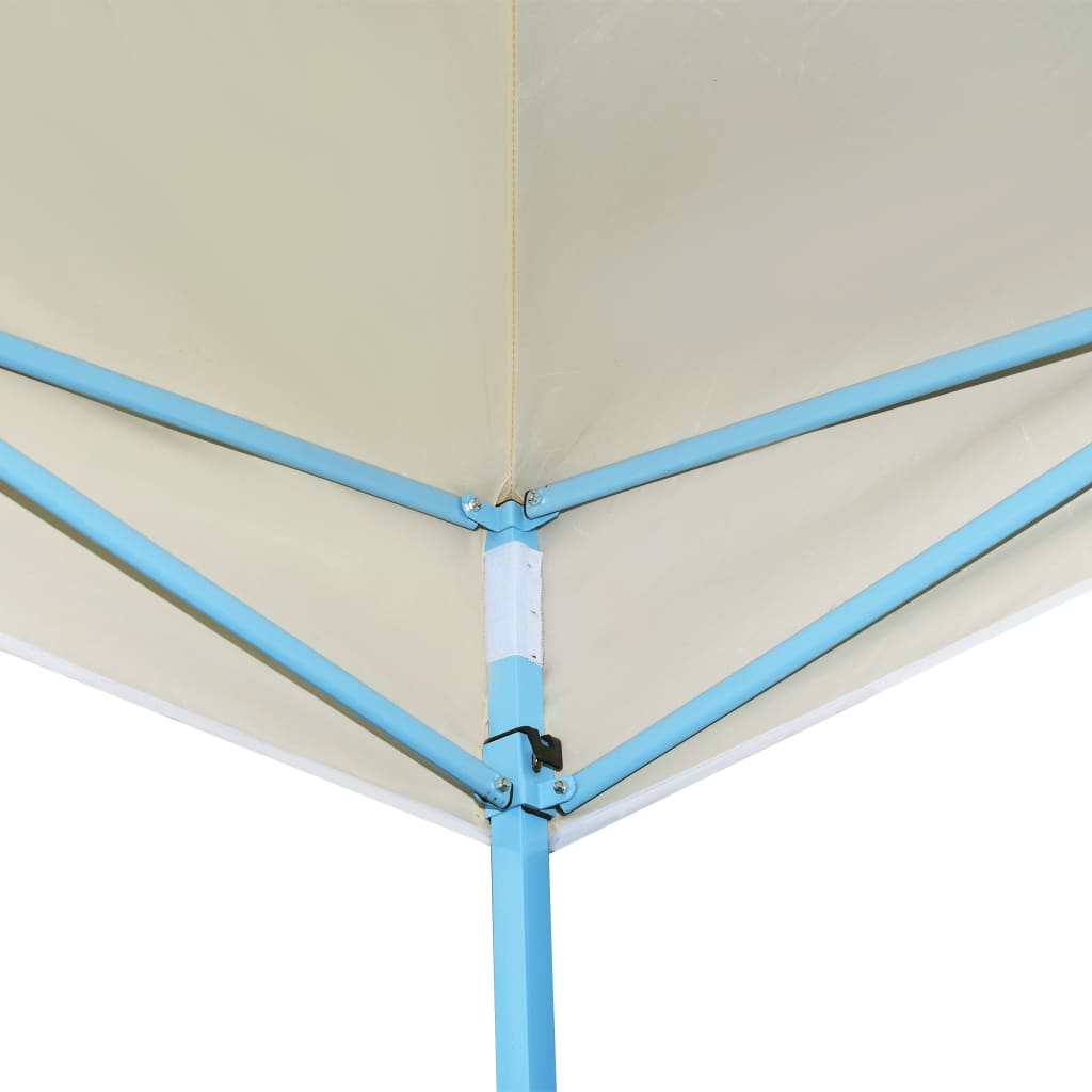 foldbart pop op-festtelt 3x9 m cremefarvet