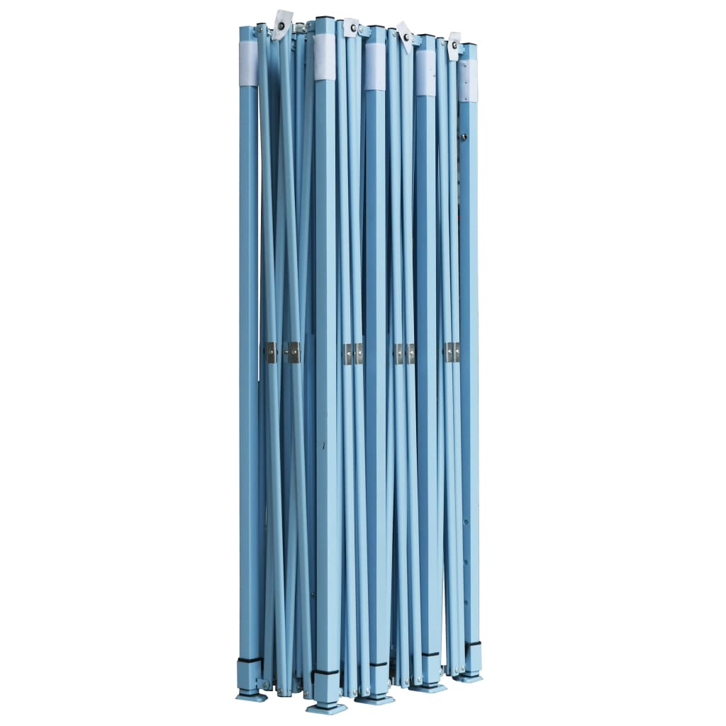 foldbart pop op-festtelt med 8 sidevægge 870x291x315 cm cremefarvet