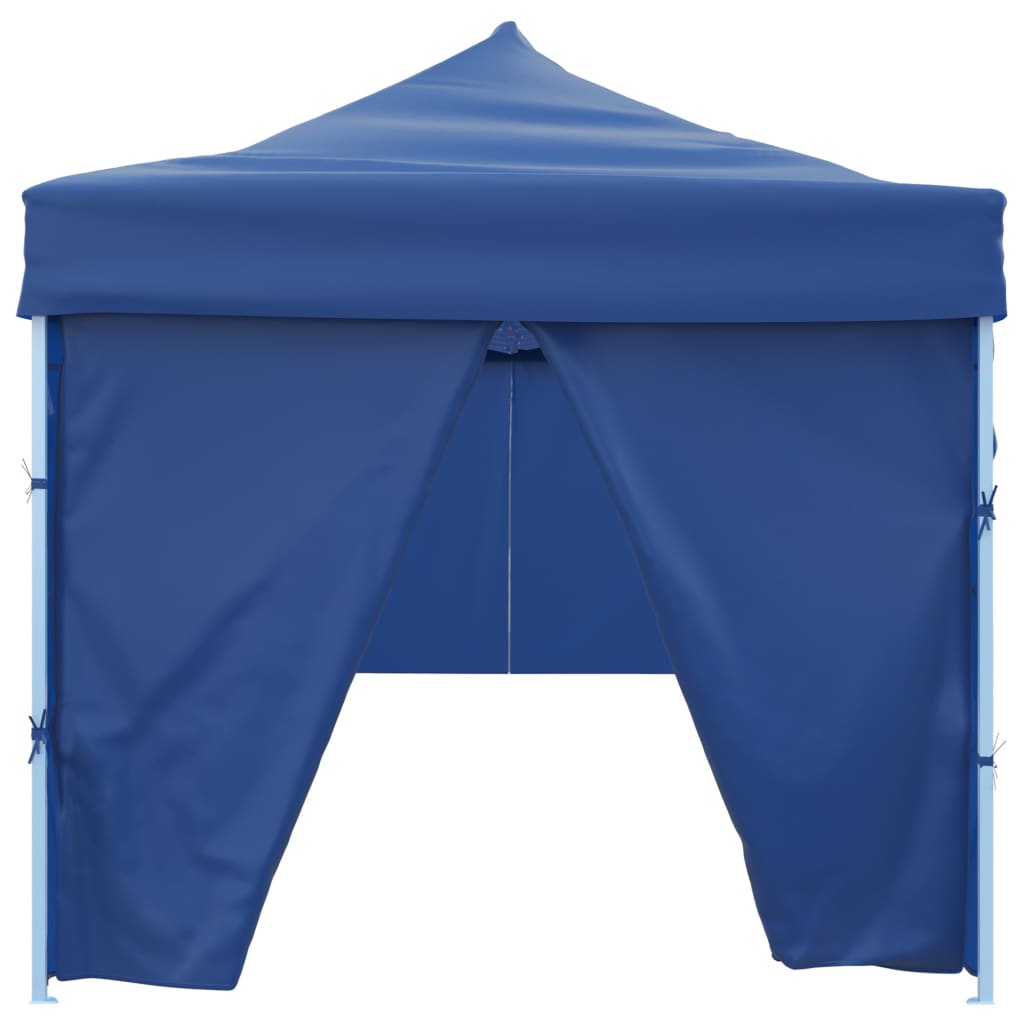 foldbart pop up-festtelt med 8 sidevægge 870x291x315 cm blå