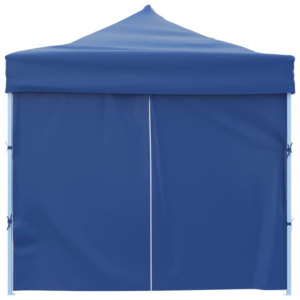 foldbart pop up-festtelt med 8 sidevægge 870x291x315 cm blå