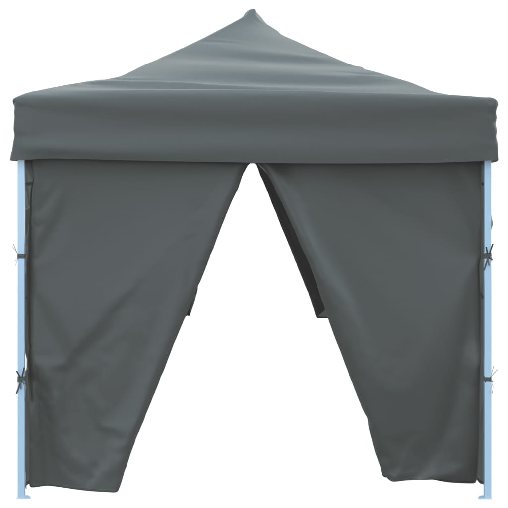 foldbart pop op-festtelt med 8 sidevægge 870x291x315 cm antracitgrå