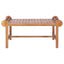 sofabord 100 x 50 x 45 cm massivt teaktræ