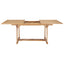 forlængeligt havebord 150-200 x 100 x 75 cm massivt teaktræ