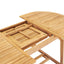 forlængeligt havebord 150-200 x 100 x 75 cm massivt teaktræ