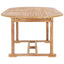 udendørs spisebordssæt 7 dele 150-200x100x75 cm  massivt teak