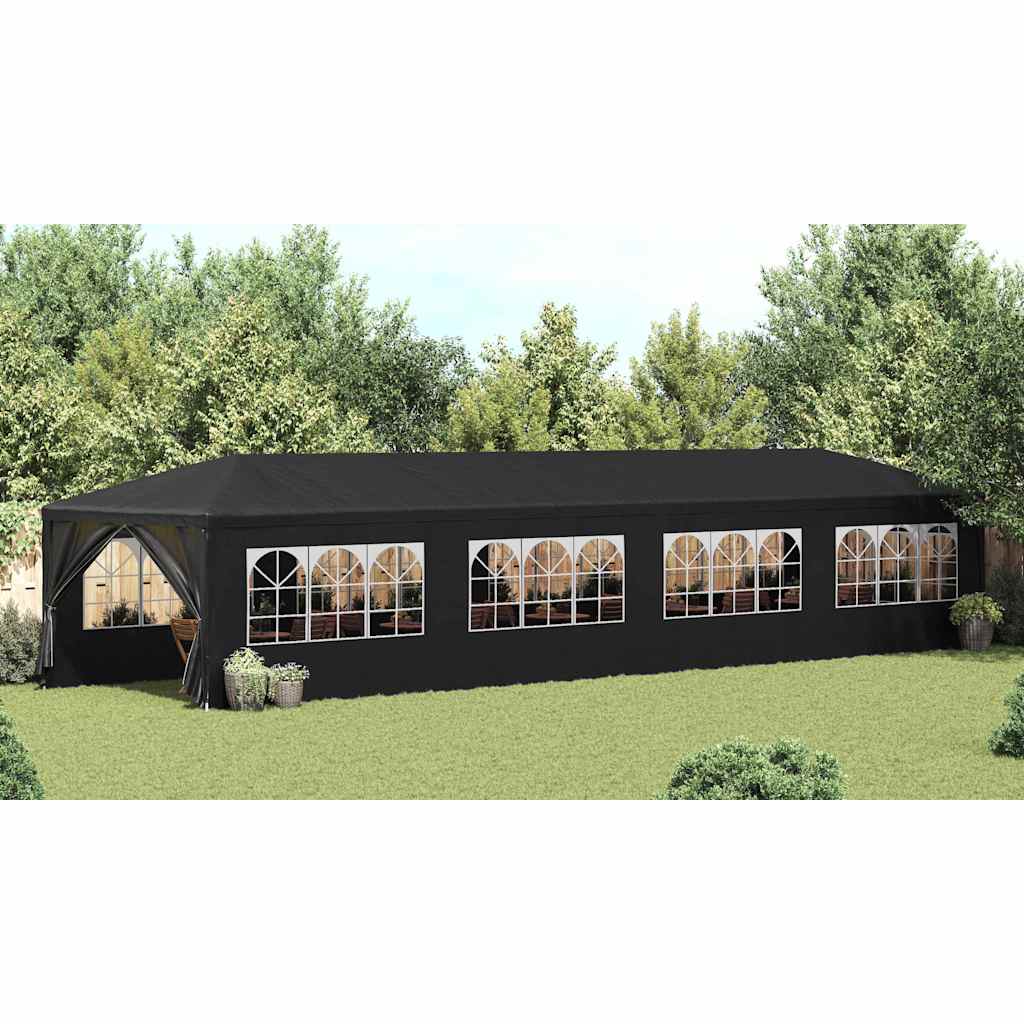 festtelt 3 x 12 m antracitgrå