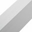 terrassevinkellister 5 stk. aluminium 170 cm sølvfarvet