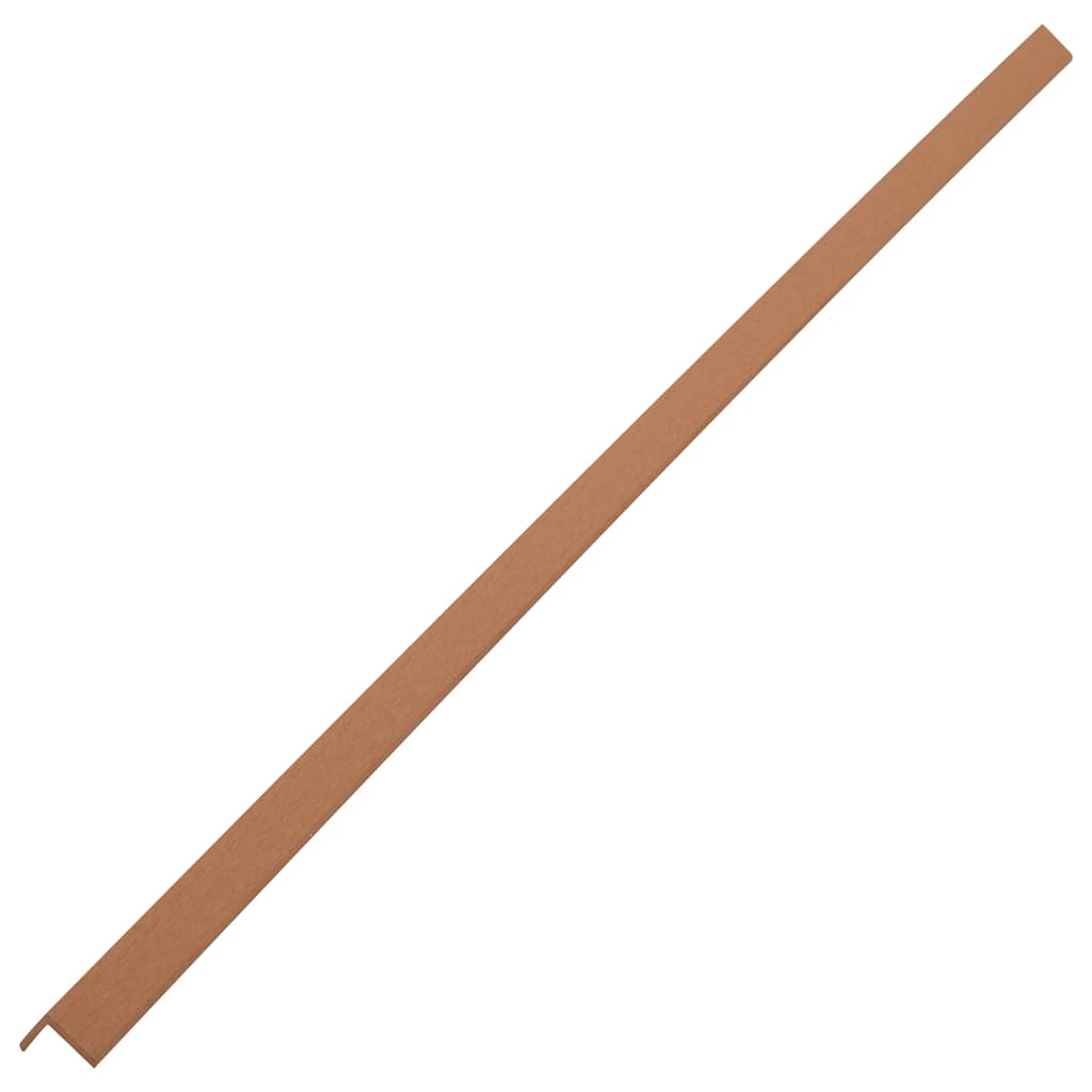terrassevinkellister 5 stk. WPC 170 cm lysebrun