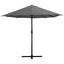 parasol 460x270 cm aluminiumsstang antracitgrå