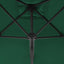 parasol 300 cm stålstang grøn