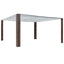 pavillon med tag polyrattan 400x400x200 cm brun cremefarvet