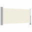 sammenrullelig sidemarkise til terrassen 120x300 cm creme