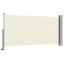 sammenrullelig sidemarkise til terrassen 120x300 cm creme