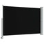 sammenrullelig sidemarkise til terrassen 160 x 300 cm sort