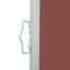 sammenrullelig sidemarkise 140 x 300 cm brun