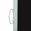 sammenrullelig sidemarkise 120 x 300 cm sort