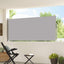 sammenrullelig sidemarkise 120x300 cm grå