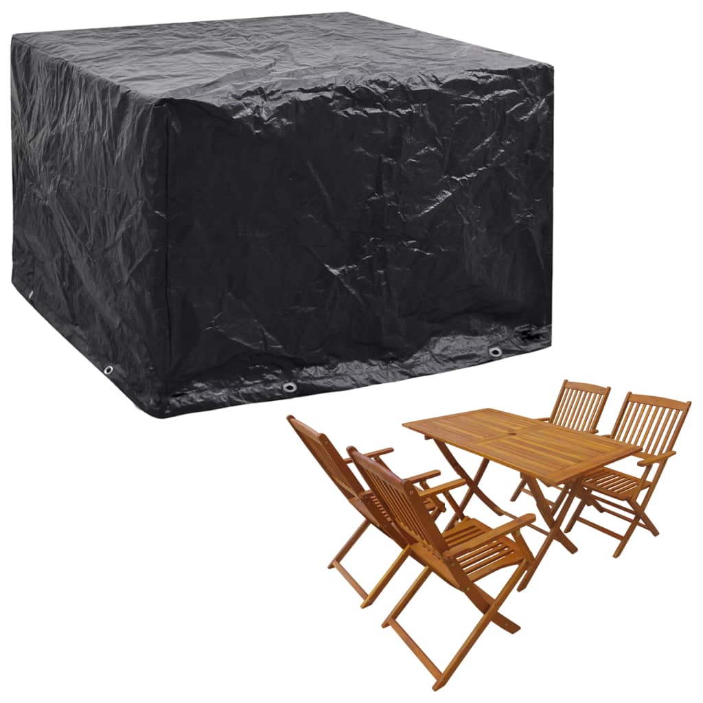 havemøbelovertræk 8 snørehuller 122x112x98 cm billede