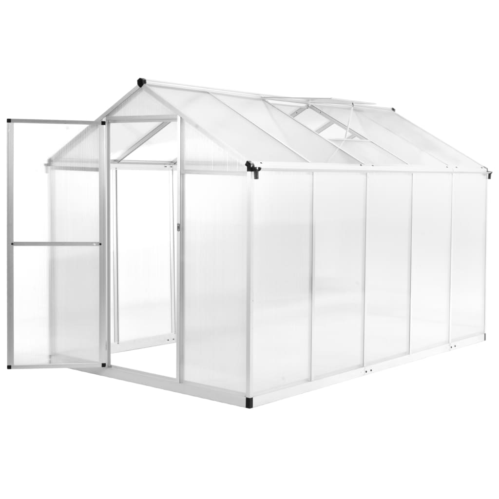 drivhus 302x190x195 cm 11,19 m³ aluminium billede