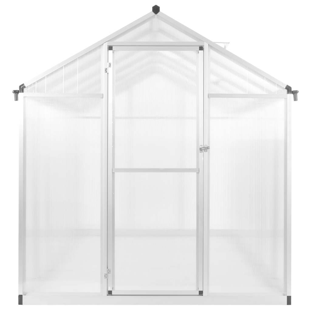 drivhus 421x190x195 cm 15,6 m³ aluminium