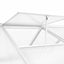 drivhus 421x190x195 cm 15,6 m³ aluminium