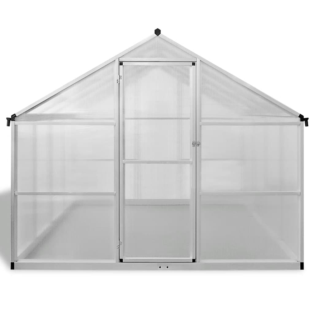 drivhus 481x250x195 cm 23,44 m³ aluminium